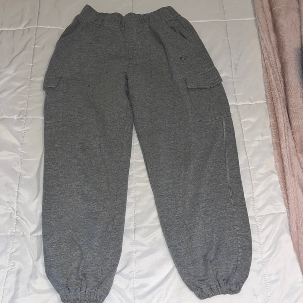 Gray Cargo Sweatpants